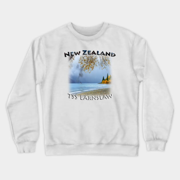 New Zealand - Queenstown, TSS Earnslaw Steamship Crewneck Sweatshirt by TouristMerch